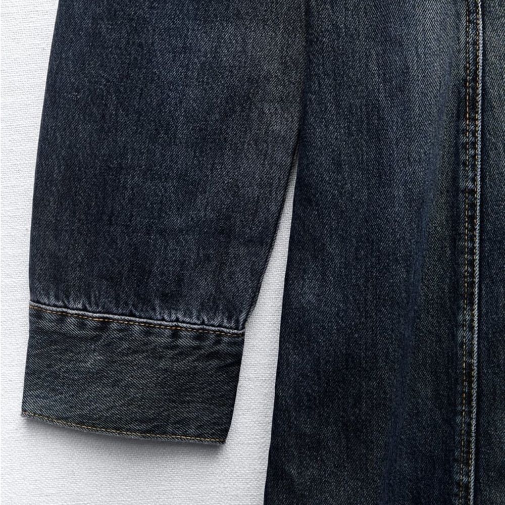 ZARA TRF DENIM DRESS - Picture 4 of 12